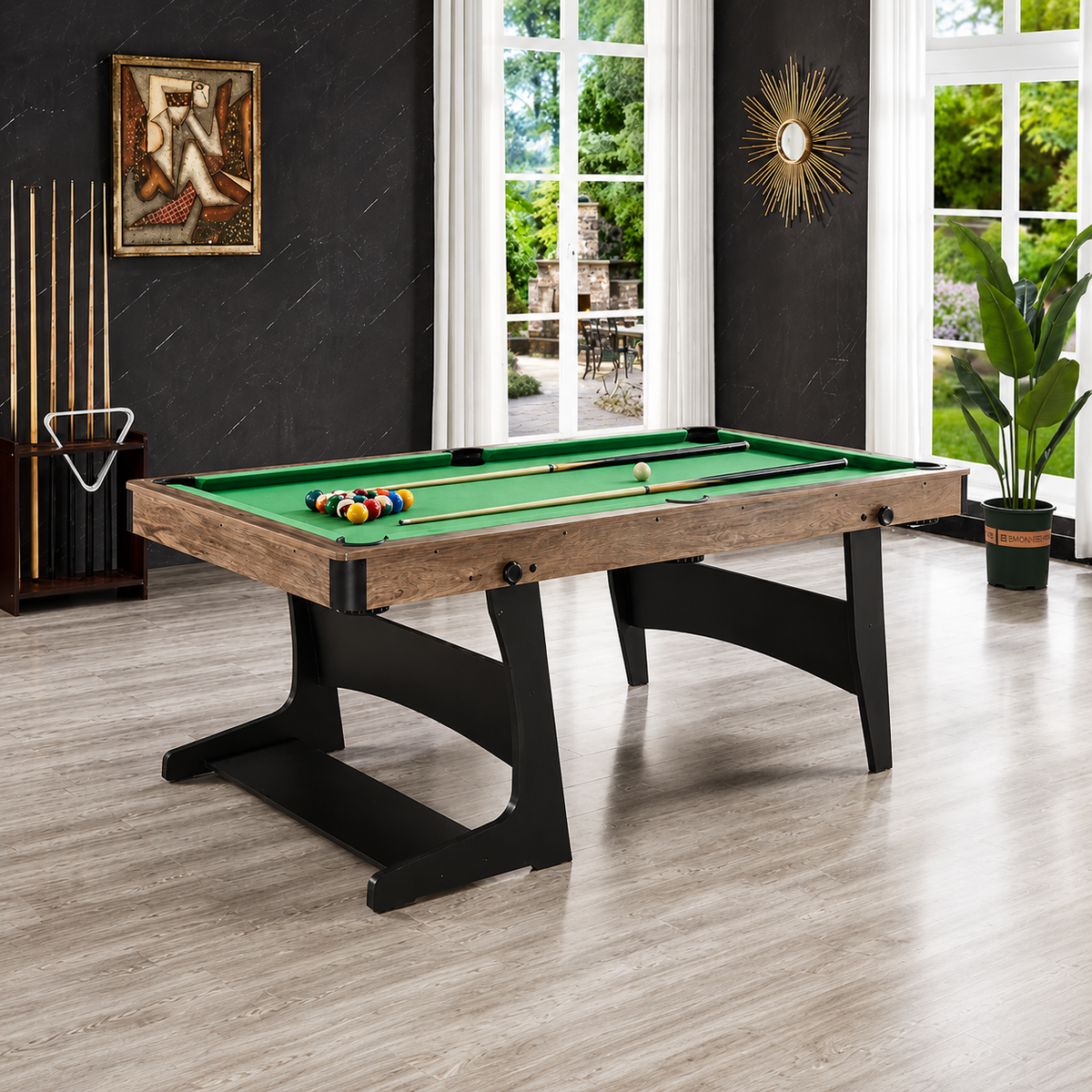 6" 3-in-1 Sterling Fold Billiards Table Felt & Flipper
