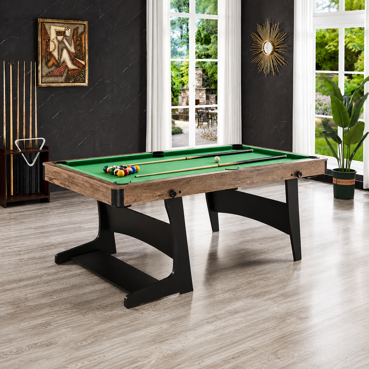 6" 3-in-1 Sterling Fold Billiards Table Felt & Flipper