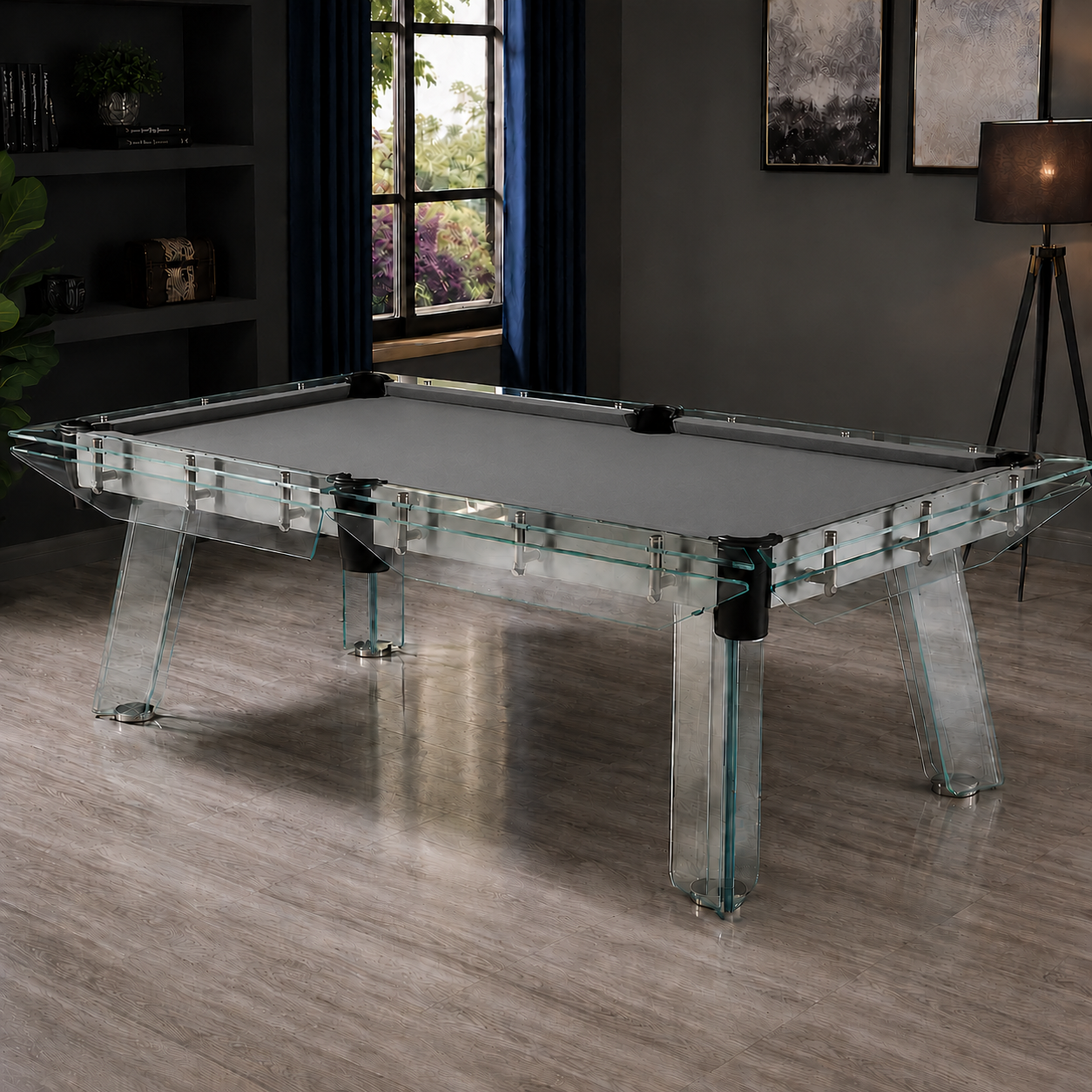Cristal - Glass Pool Table Felt & Flipper