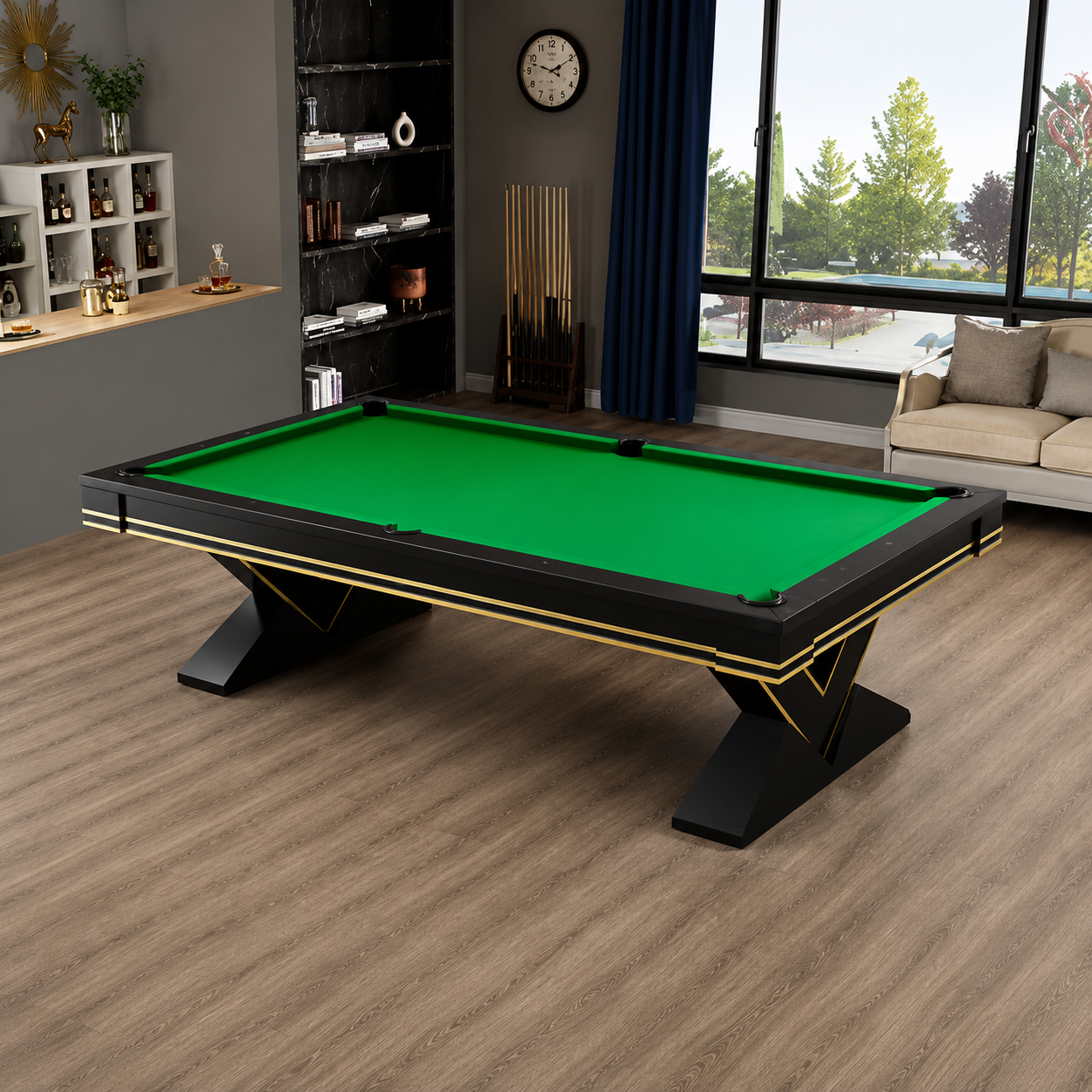 Vega - V-Leg Pool Table Felt & Flipper