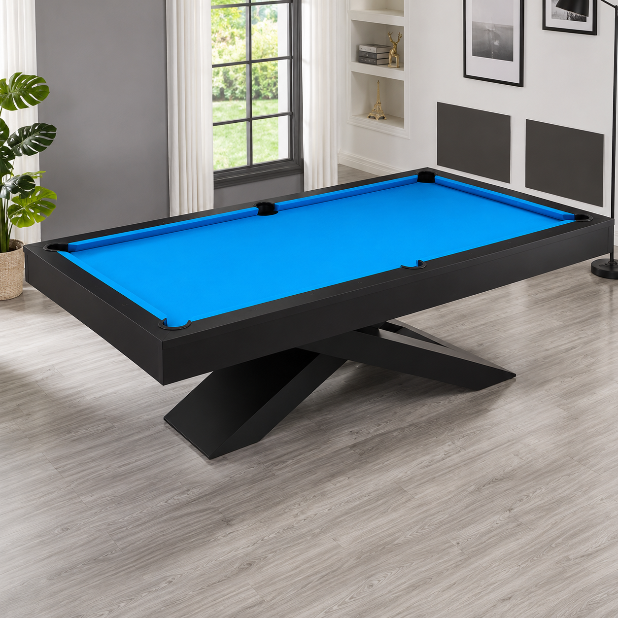 Xara - Cross Pool Table Felt & Flipper